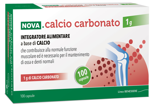 Nova calcio carbonato1g 100cps
