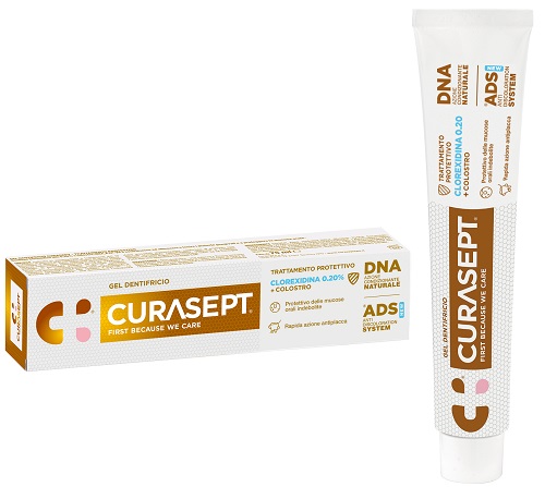 Curasept gel dentif ads dna pr