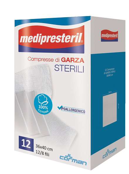 Garza medipresteril 12/8 36x40