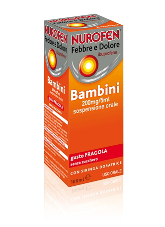 immagine di Nurofen Febbre e Dolore 200mg/5ml sospensione orale gusto arancia senza zucchero