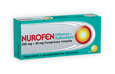 immagine di NUROFEN INFLUENZA E RAFFREDDORE 200 mg + 30 mg compresse rivestite