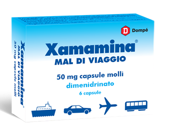 immagine di XAMAMINA MAL DI VIAGGIO 50 mg capsule molli