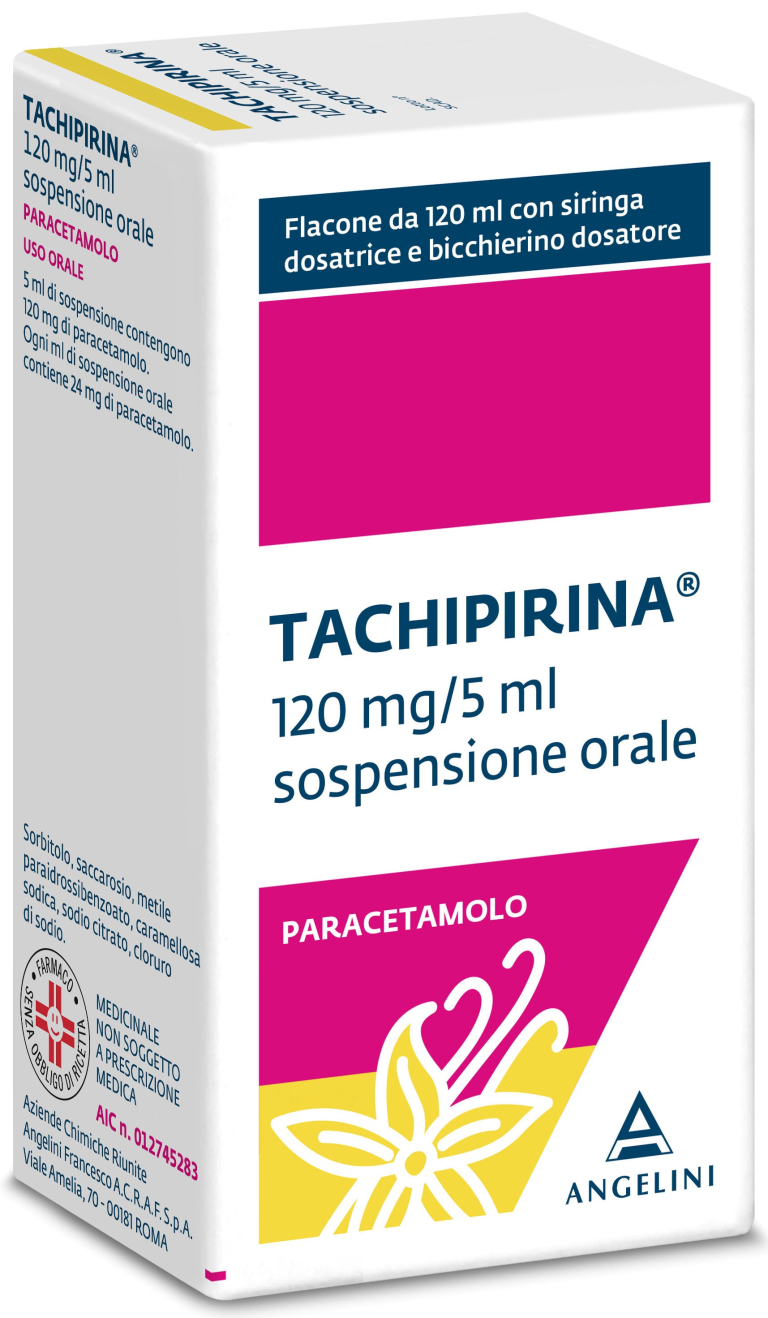 immagine di TACHIPIRINA 120 mg/5 ml sospensione orale gusto vaniglia caramello