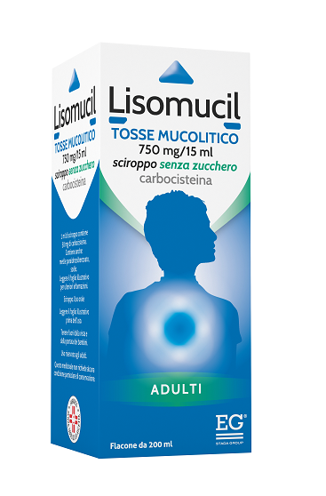 immagine di LISOMUCIL TOSSE MUCOLITICO 100 mg/5 ml sciroppo con zucchero