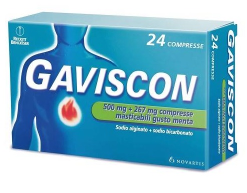 immagine di GAVISCON 500 mg + 267 mg compresse masticabili gusto menta
